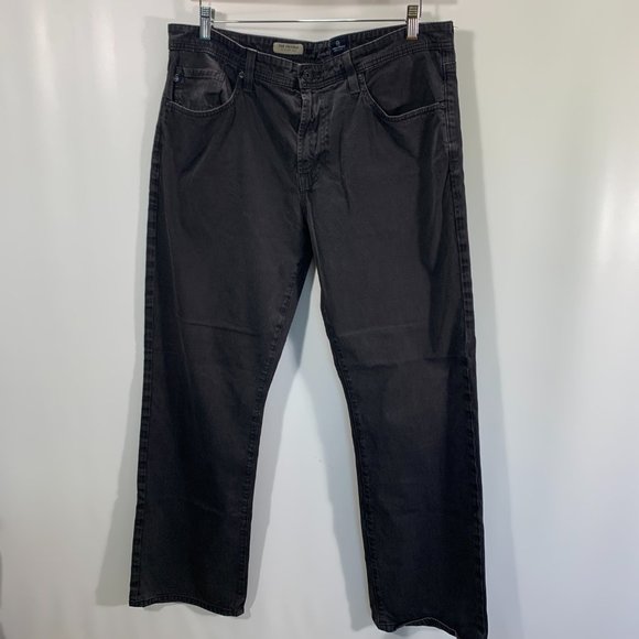 AG Adriano Goldschmied Jeans Mens 36 The Protege Straight Leg Black Stretch - Picture 2 of 12